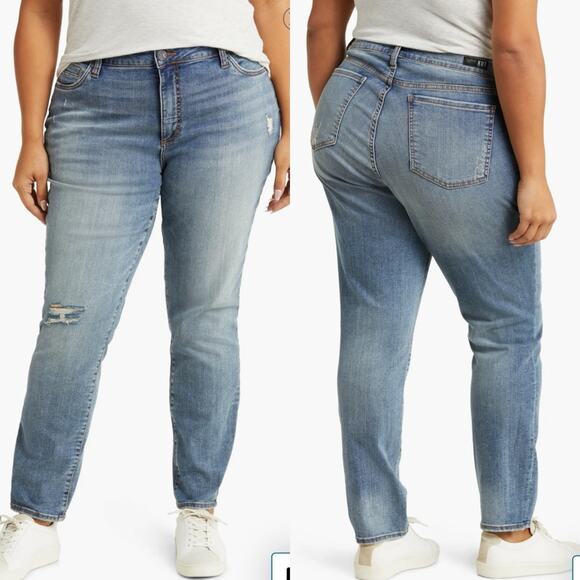 Kut from the Kloth Catherine High Waist Distressed Boyfriend Jeans